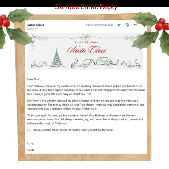 Santa’s Lost Wallet Kit | Santa License |Magic Key | Email from Santa - Picture 5 of 5